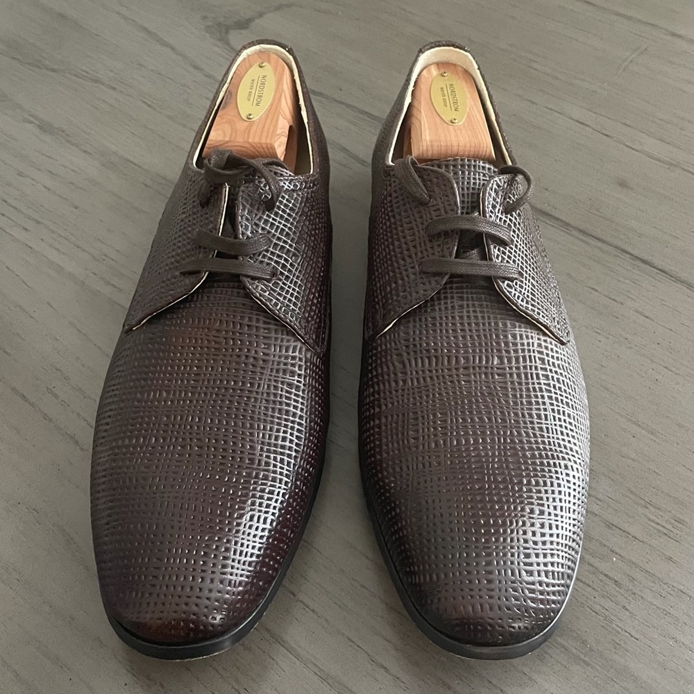 MOVING SALE! Men’s 10, Maison Forte Brown Leather Lace Ups